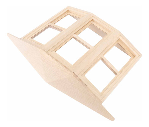 Casa De Muñecas Modelo 1:12 De Madera De Abedul, Exquisita A
