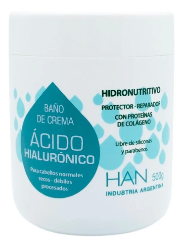 Han Mascara Acido Hialuronico Baño De Crema Nutricion 500 Gr