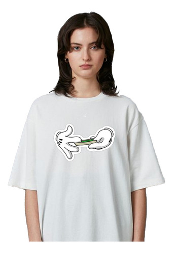 Remera Unisex Weed Smoke Algodón Personalizada 430