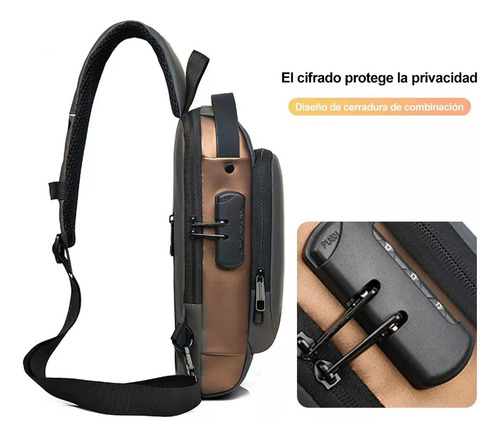 Mochila Impermeable Bolsos Para Hombre Antirrobo Con Carga Bolso Para Hombre Mochila Cruzada Mochilas De Viaje Mochila Para Viaje
