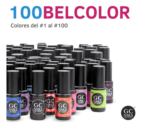 Esmalte de uñas GC Nails pack de 100 unidades colores variados