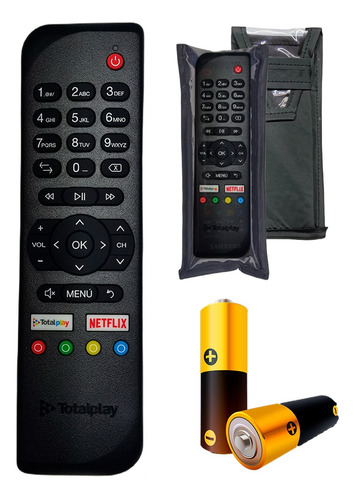 Control Remoto Para Decodificador Total Play + Funda Pilas