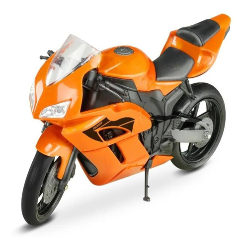 Moto Brinquedo Racing 22cm Fricção Pneus Borracha Roma Cores