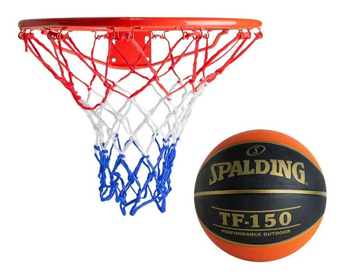 Aro Basketball + Balón Spalding 150 Baloncesto Drb Pro