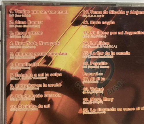 Cd Hermanos Aguascalientes 20 Grandes Éxitos Instruméntales