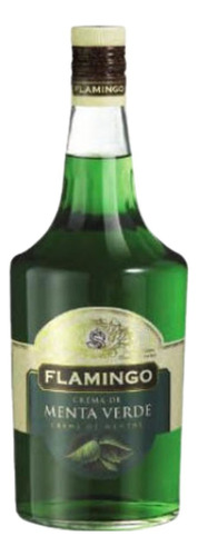 Licor De Menta Verde Flamingo 1000 Ml.*