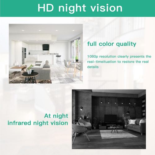 Mini Cámara Espía Inalámbrica Wifi 4k Hd Con Visión Nocturna