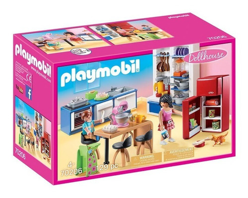 Todobloques Playmobil 70206 Dollhouse Cocina Con Accesorios