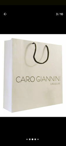 Bolsa De Papel Kraft Blanco 25x15x5 Impreso 1 Cara 1 Tinta Blanco Bolsa Blanca 25x15x5