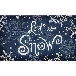 Let It Snow - Tapete Decorativo Piso De 18.0 X 30.0 In,...