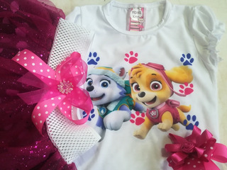 Conjunto Tutu Niña Patrulla Canina Paw Patrol Vestido Niña