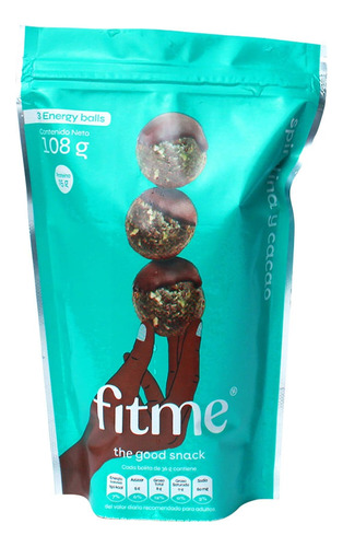 Snack Fitme Espirulina Y Cacao X 108g