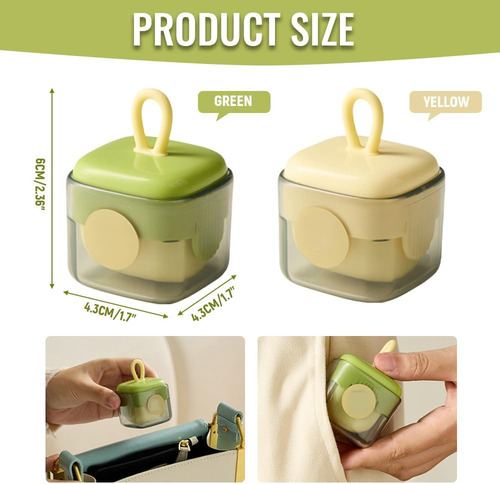 Rodillo De Pelusa Portátil, Mini Removedor Reutilizable De 2