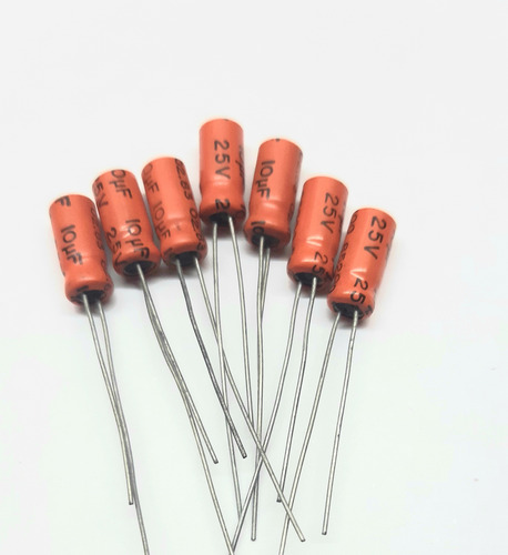 10ufx25 10ufx25v 10x25 (packx10) Capacitor Electrolitico 