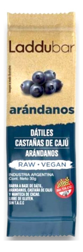 Barrita De Datil Arandanos Castañas Vegan Laddubar Sin Tacc 