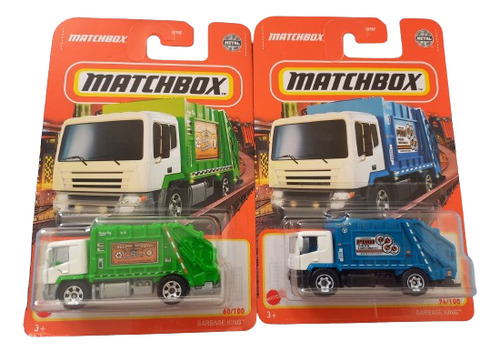 Pack 2 Camiones Garbage King - Matchbox