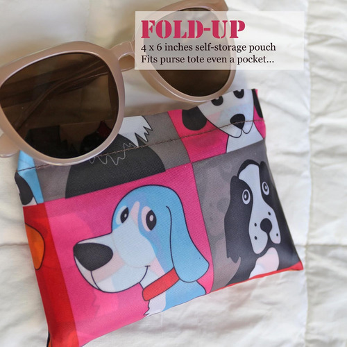 Bolsas Plegables Reutilizables Para Granel Con Asas Largas