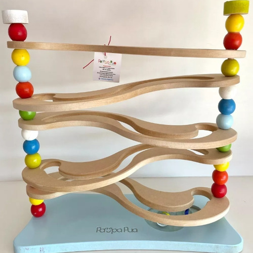 Rampa Tobogán De Madera Didáctico Estimulación Viso-espacial