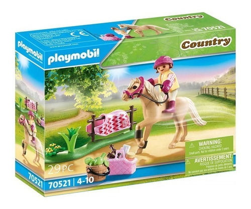 Playmobil  Linea Ponis -poni Alemán Con Figura De Niña