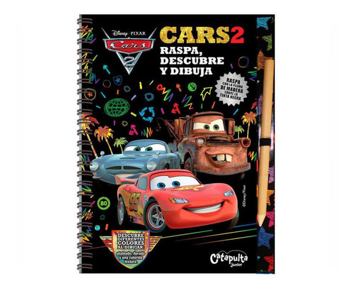 Libro Raspa, Descubre Y Dibuja Cars 