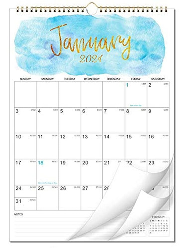 Calendario 2021  Calendario De Pared De 12 Meses De 2021, 1
