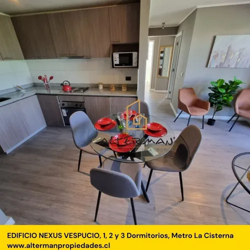 Nuevos, 3 Dormitorios, Ed. Nexus Vespucio, Sin Comisión