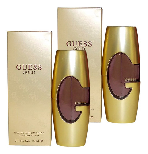 Paquete Guess Gold Dama 75ml Edp Original 2 Pzas