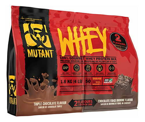 Mutant Whey 4 Lbs Mutant Sabor Brownie De Chocolate