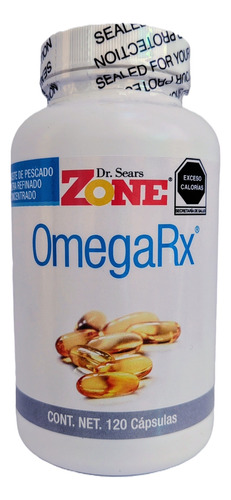 Omega 3 Rx 120 Cápsulas 1 Frasco La Zona Dr Sears