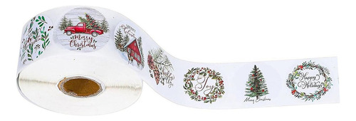 2 X 500 Pegatinas Navideñas Para Sellar Sobres, Etiquetas