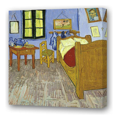 Cuadro 45x45cm Van Gogh Bedroom In Arle Dormitorio Arte