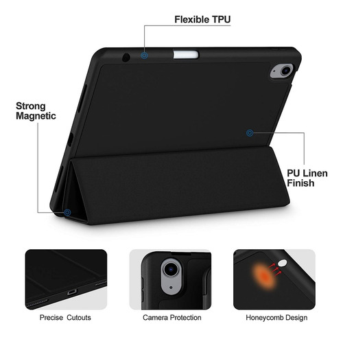 Funda Soft Tpu Reforzada Para iPad 10.9 Gen 10 + Vidrio
