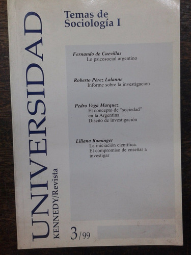 Revista Universidad Kennedy Nº 3 * Temas De Sociologia 1 *