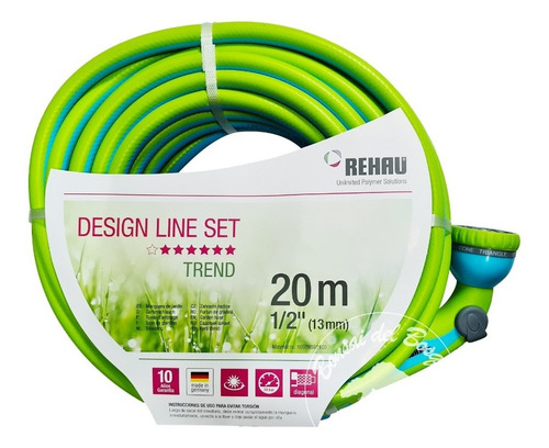 Manguera Rehau Trend Line 1/2  X 20 Mts. C/set Comfort