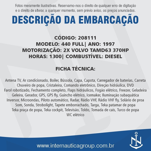 Imagem 2 de 12 de 440 Full 1997 Intermarine Azimut Ferretti Real Cimitarra