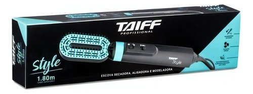 Escova Taiff Style Secadora E Alisadora 220v - Preta E Azul