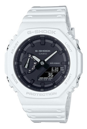 Reloj Casio G-shock Analogico Unisex Dw-5600bb-1cr Color de la correa GA-2100-7ACR