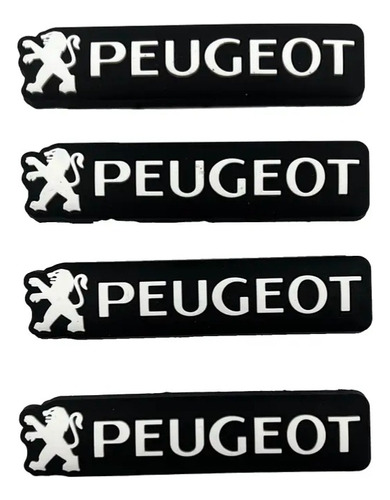 Tope Protector De Puertas Para Vehículos 4 Piezas Peugeot 