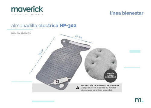 Almohadilla Electrica Cervical Termica Terapeutica 100w HP302