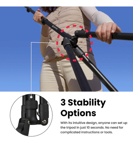 Soporte Pivo TriPod 63 Comp Con 3 Niveles