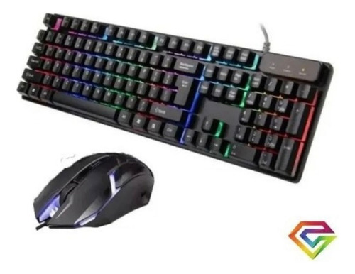 Pack Teclado Y Mouse Gamer Led Rgb Retroalimentado