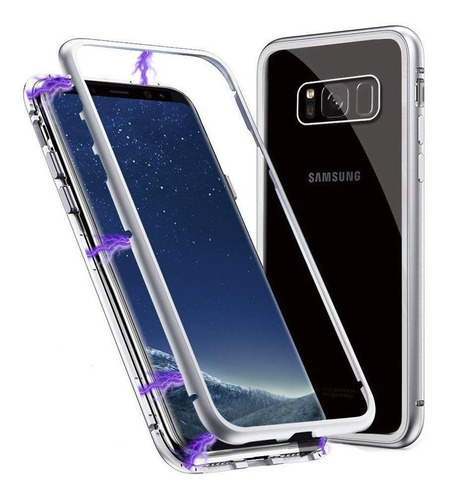 Funda Magnetica Metalica Samsung Galaxy S9 Plus Vidrio Nuevo