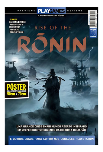 Superpôster Playgames - Rise Of The Ronin, De Editora Europa. Editorial Europa, Capa Mole, Edição 2024-06-24 00:00:00 Em Português