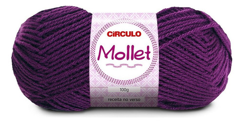 Fio/lã Círculo Mollet 100% Acrílico - 200m - 100g Cor Lambada 6489