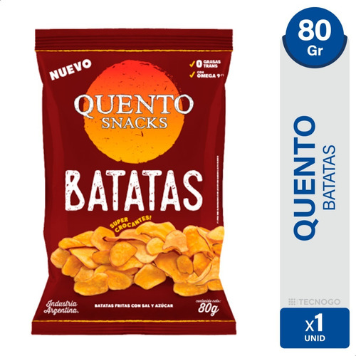 Batatas Fritas Quento Snacks 80g