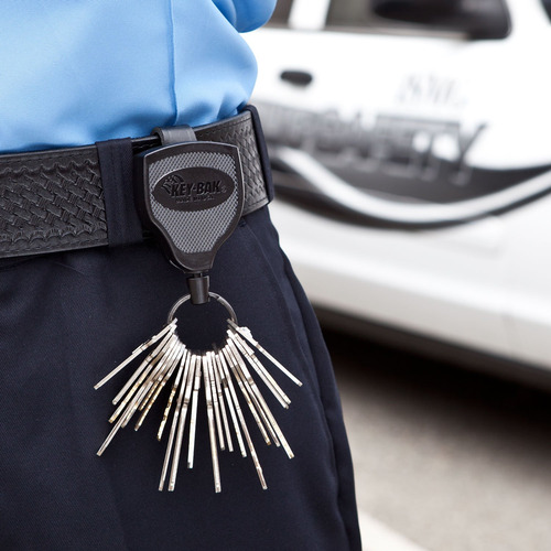 Llavero Retráctil Key-bak Super48 Con Bloqueo, Negro
