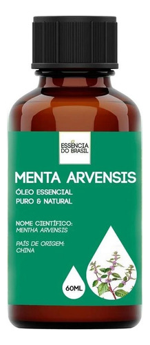 Óleo Essencial Menta Arvensis 60ml - Puro E Natural