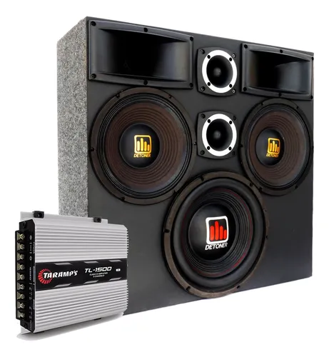 comprar Caixa Trio Som Selada Completa 5000w + Modulo Taramps