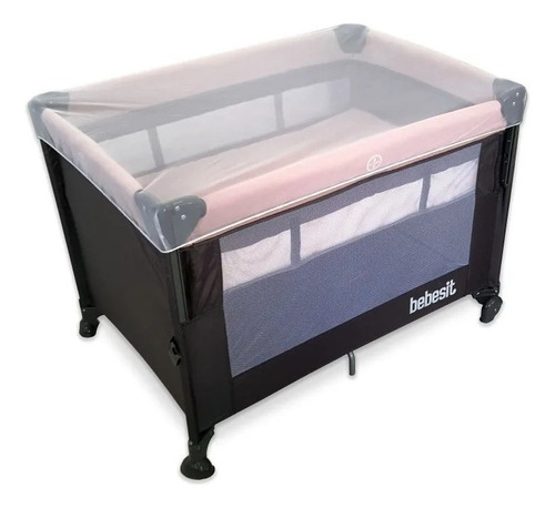 Bebesit 2021 Practicuna Colecho Rosa Gris Mosquitero Jmc