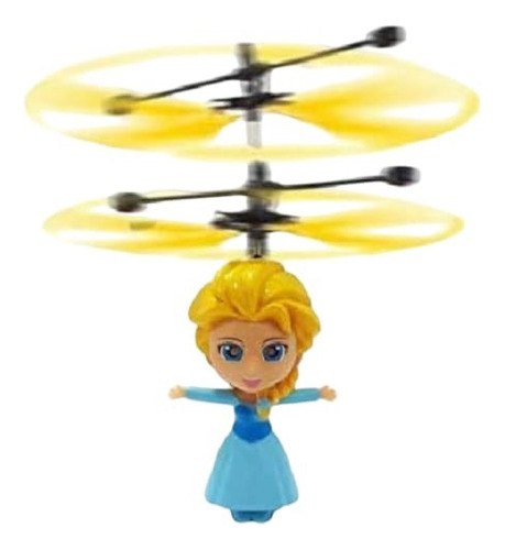 Mini Dron Princesa Voladora Inducción Con Luz Recargable